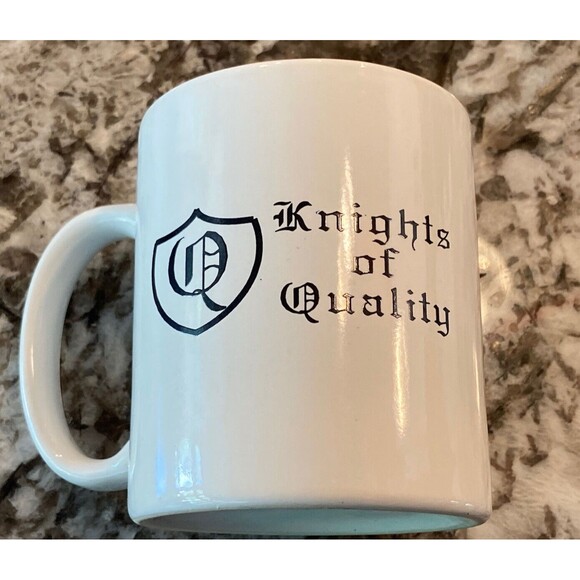 Vintage Knights Of Quality George Bush 1993 It’s Up To Me Coffee Mug Rare Minty - Picture 2 of 4